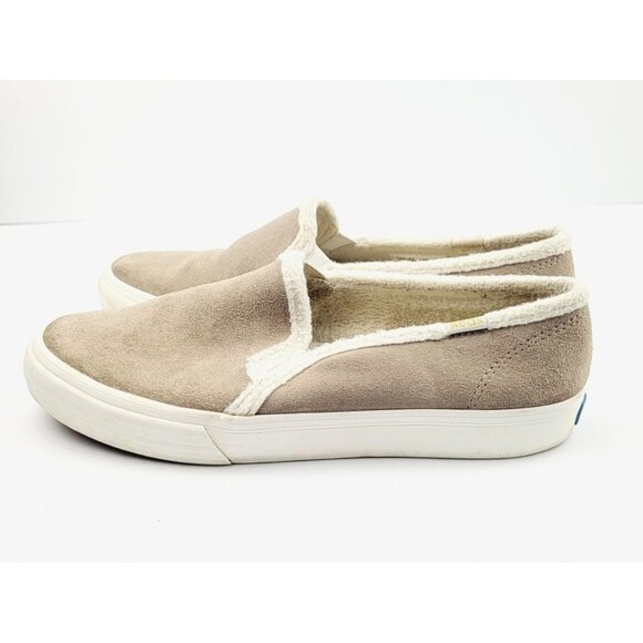 Keds Suede Sneaker with Sherpa Edges - Size 7 - Picture 3 of 8